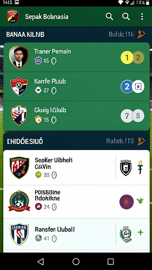 Tampilan awal yang menarik dan intuitif.