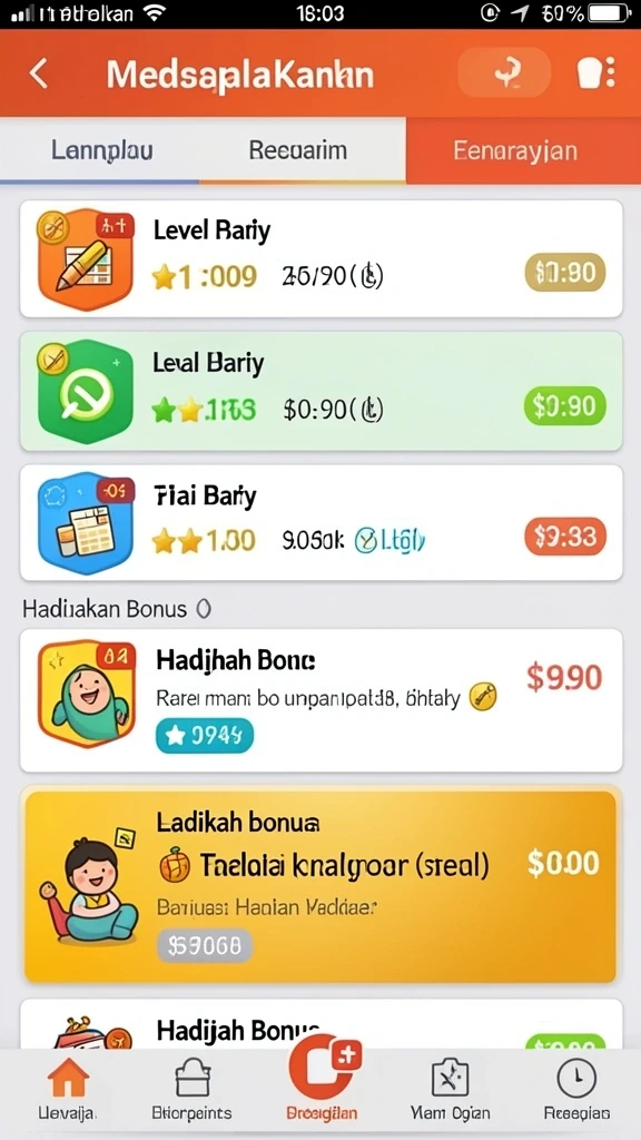 Berbagai permainan tersedia untuk semua jenis pemain.