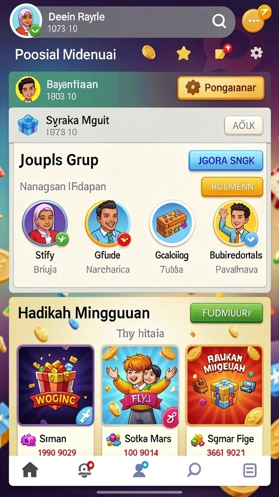 Tampilan utama 99ZK dengan antarmuka yang menarik.