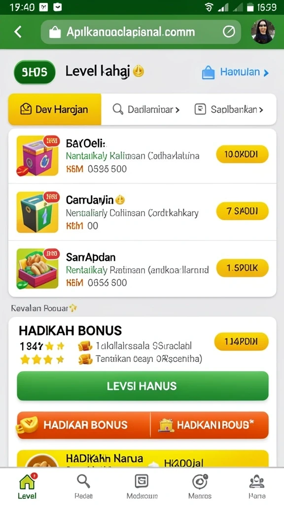 Screenshot menampilkan antarmuka permainan yang menarik.