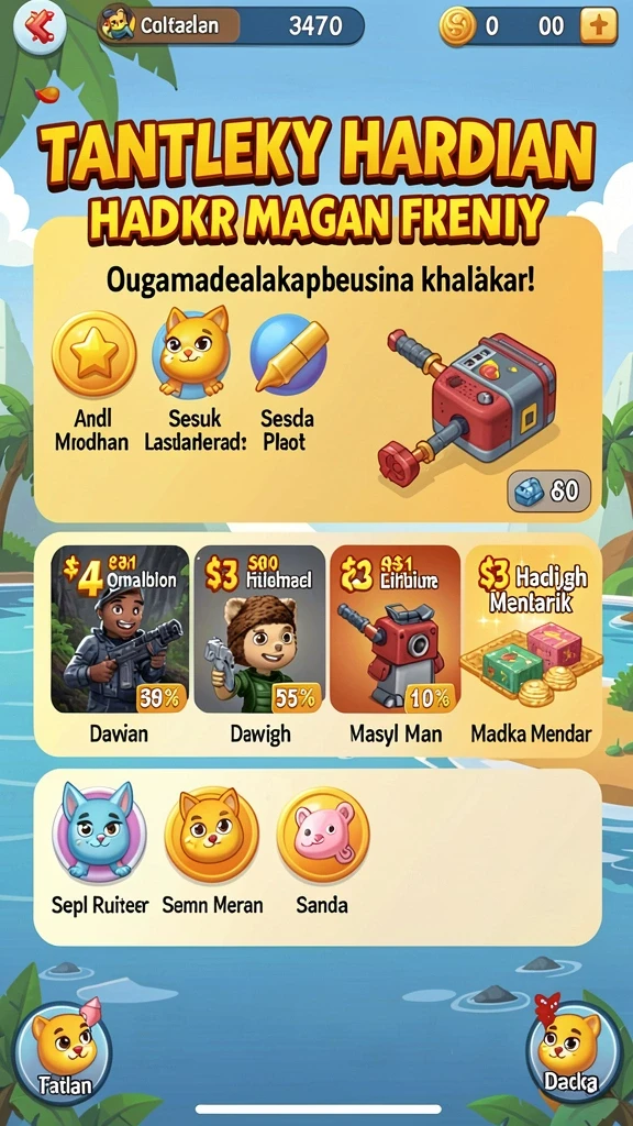 Mode permainan yang beragam dan menyenangkan.