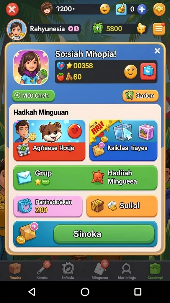 Sistem hadiah yang menarik bagi para pemain.