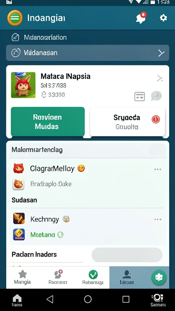 Tampilan gameplay yang seru dengan berbagai tantangan.