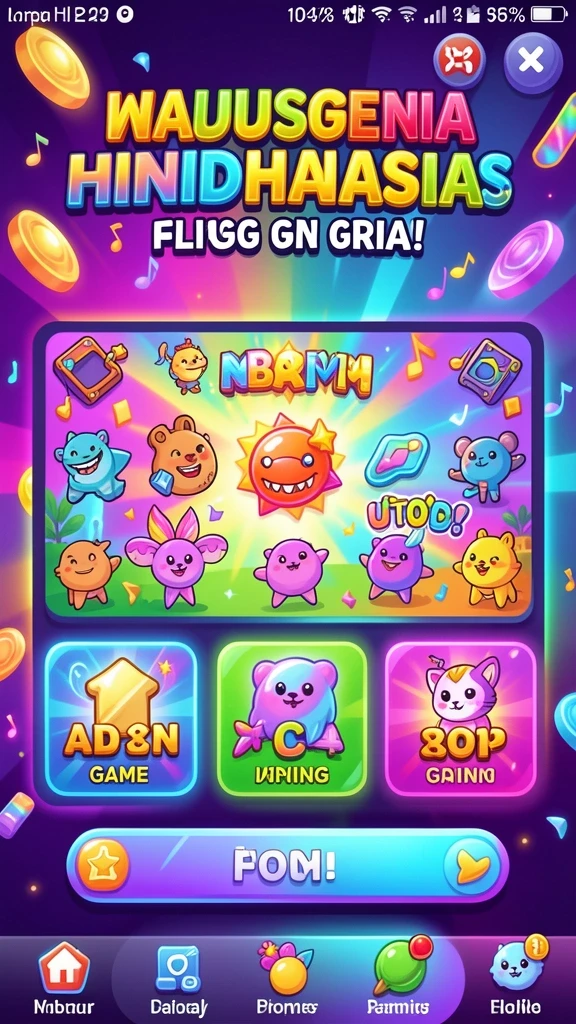 Tampilan level yang menakjubkan dengan desain yang kreatif.