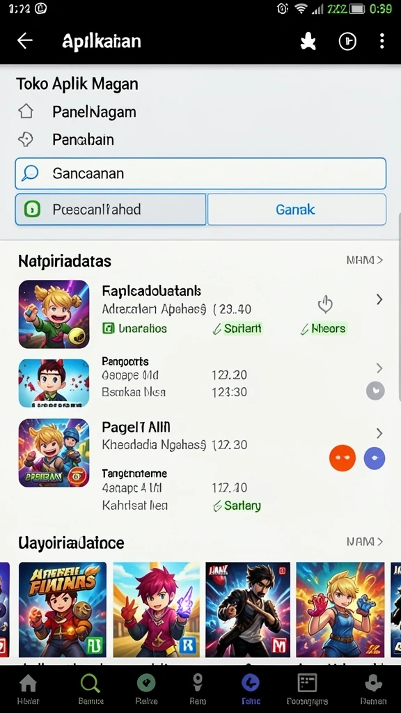 Screenshot 1: Menampilkan karakter utama yang siap berpetualang.