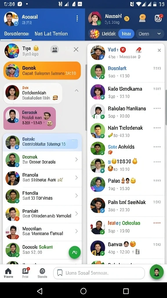 Screenshot 3: Tampilan mode multiplayer dengan teman-teman.