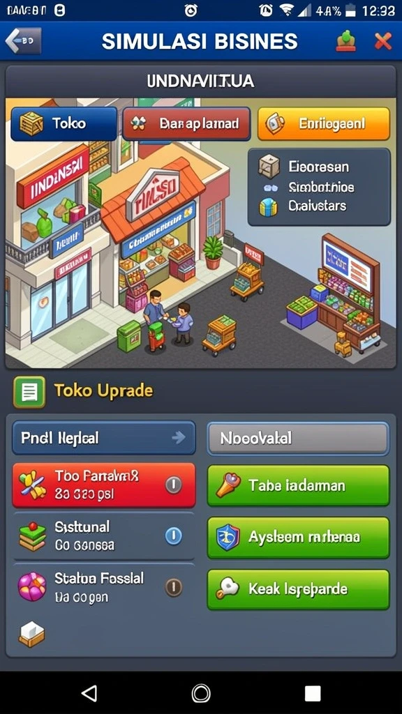 Tampilan awal yang menarik dan ramah pengguna.