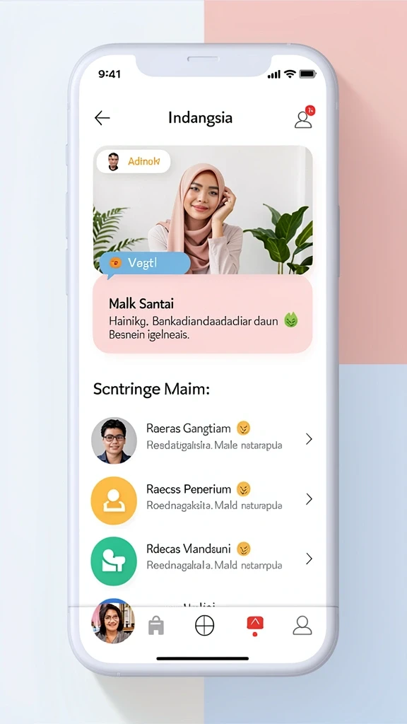 Tampilan utama yang menarik dan mudah dinavigasi.