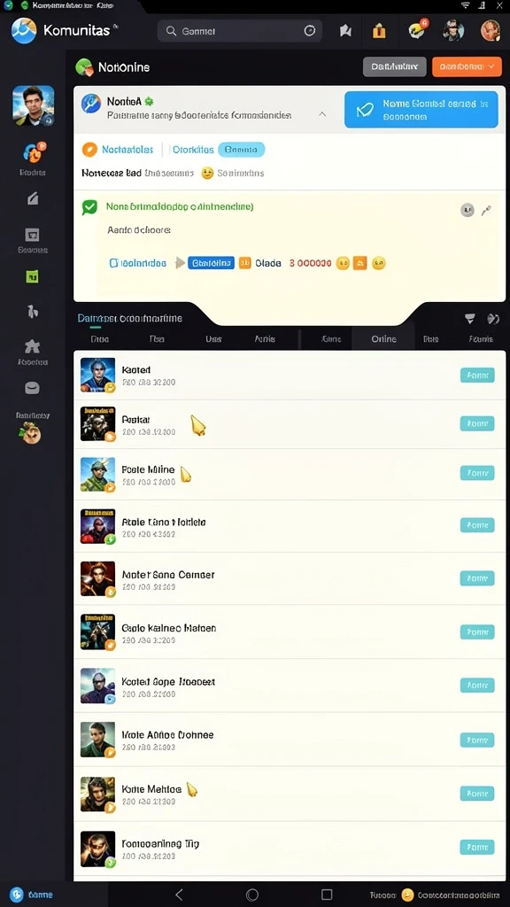 Screenshot aplikasi PUCUK4D: Fitur sosial untuk berinteraksi dengan teman.
