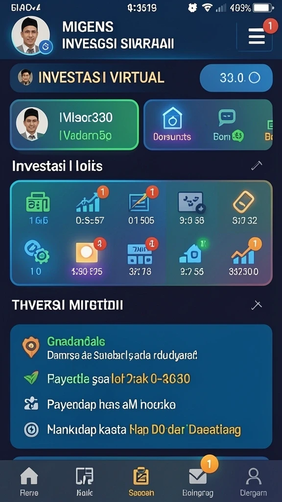 Screenshot aplikasi PUCUK4D: Tampilan grafis yang menarik dan modern.