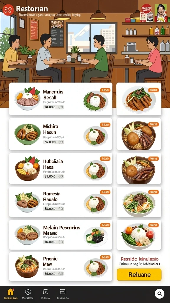 Tampilan antarmuka yang menarik dan mudah digunakan.