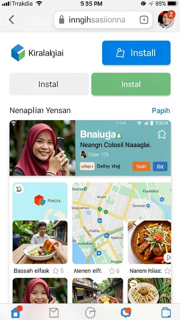 Berbagai pilihan permainan judi online yang tersedia.
