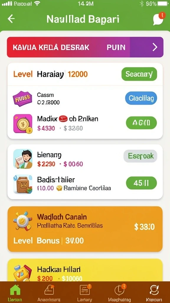 Tampilan layar utama VESPA69 yang menarik.