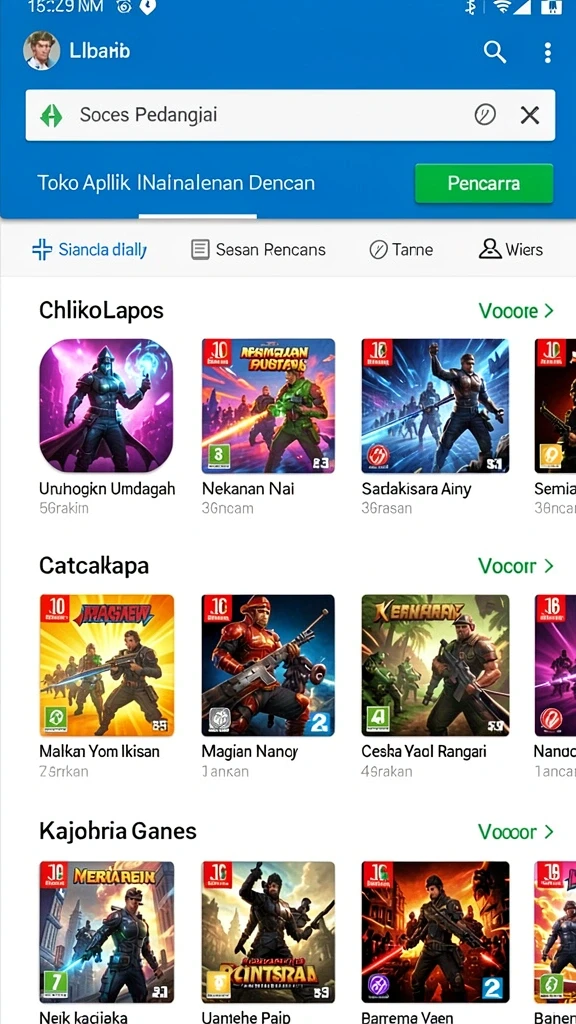 Tampilan menarik dari halaman utama WINPKR.
